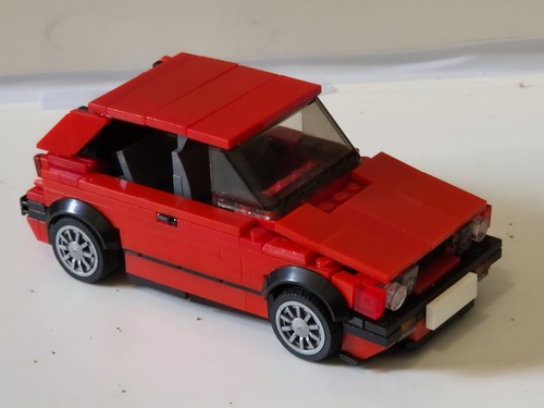 Red volkswagen golf mk2 - golf,