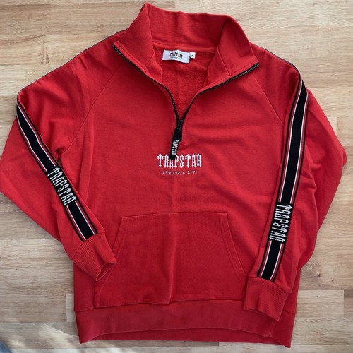 Trapstar red pullover - red, fleece