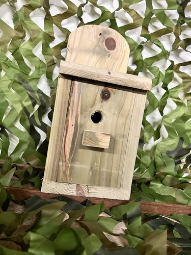 Handmade wooden birdhouse nest - wooden,