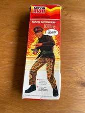 Vintage Palitoy Action Man Boxed Talking Commander - Flock hair