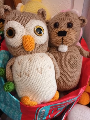 Hand knitted toys - hand,