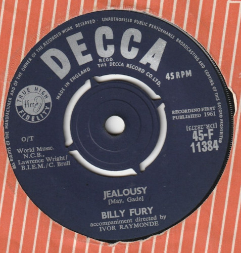 Billy fury jealousy - fury,
