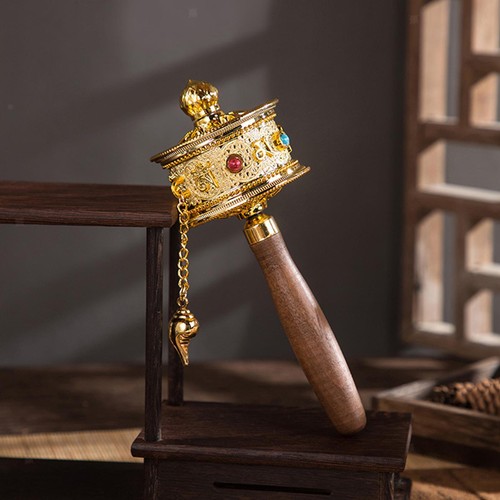 Tibetan prayer wheel handheld - tibetan,