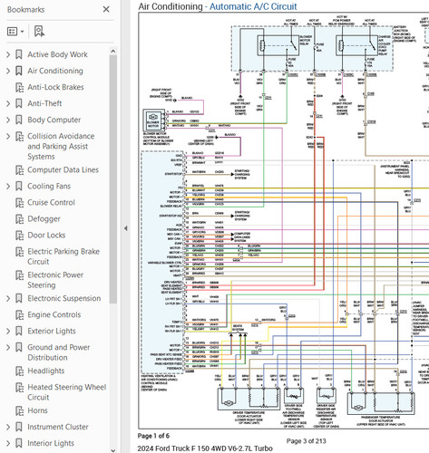Ford 150 2024 - color, wiring
