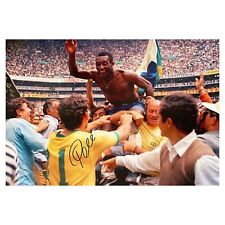 Pele Signed Brazil Photo