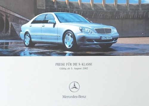 Mercedes benz class 02 - 08/02, s