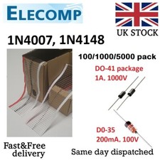 1N4007 1N4148 LL4148 Rectifier Diode 1000+pcs, 1A 100V-1KV Free postage UK stock
