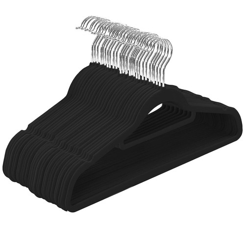 100x velvet coat hangers - velvet,
