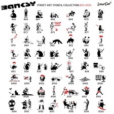 Stencils BANKSY (B65-B120), A5