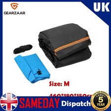 Medium Size Full Car Cover Waterproof Zipper Cotton Lined UK Reflective Strip