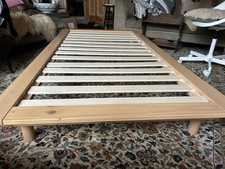 Made.com Kano Pine Wood Platform Bed Frame Single Size