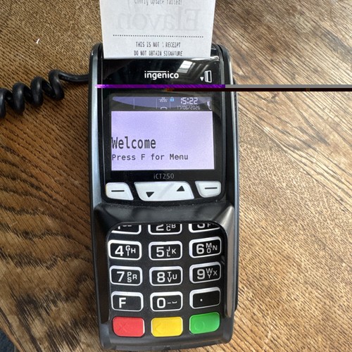 Ingenico ict250 card machine - card,
