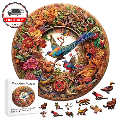 Wooden animal puzzle - animal, –