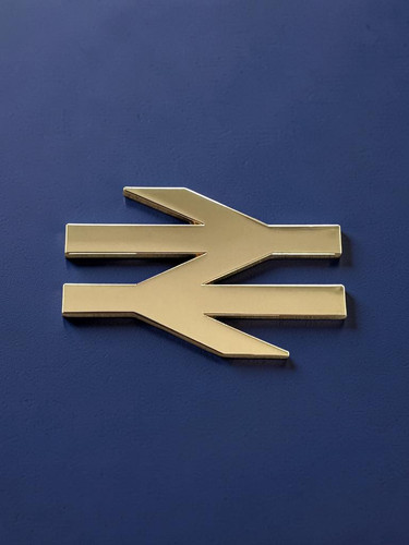 Double arrow gold lapel - br, gold,
