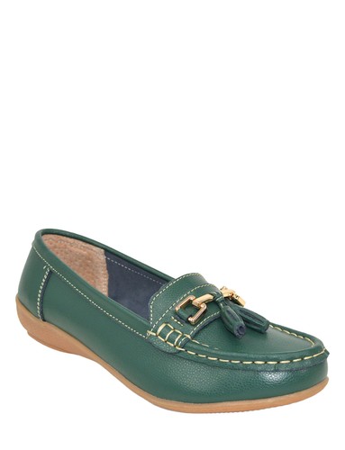 Ladies leather loafer - ladies, extra