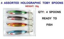 4 MIXED 28g TOBY SPOONS SEA