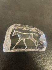 Paperweight - Signed Capredoni Glass Paperweight Dartington Crystal England