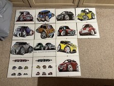 Koolart Classic Mini BMW JCW Cartoon Picture Art Framed Bedroom Wall Etc