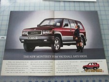 Vauxhall Monterey 2 Page Advert ( Joined ) Ex-Magazine Advert
