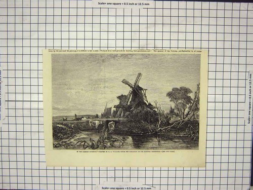 Original old antique - original, print