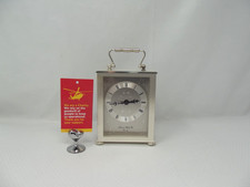 London Clock Company Silver Toned Carriage Clock Working                    JL18