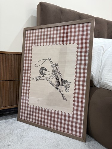 Framed horse print vertical - framed,