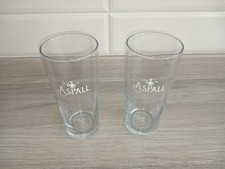 2 x Aspall Cider 1 Pint Glasses Free P&P