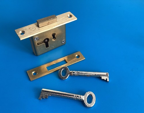 Vintage brass mortise till - vintage,