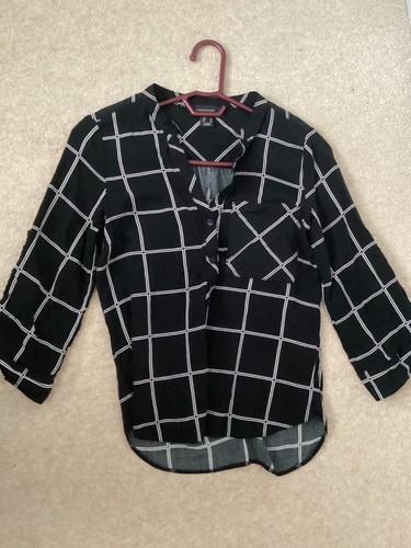 Black check shirt 4 - black, sleeve