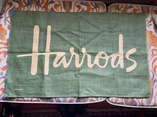 Harrods irish linen tea towel - tea,