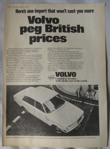 1967 volvo 144 - 144, original