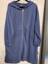 Nutmeg Blue Longline Zip Up