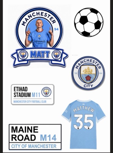 Manchester city edible cake - city,