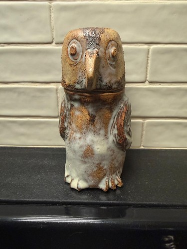 Jmr studio pottery owl jug - studio,