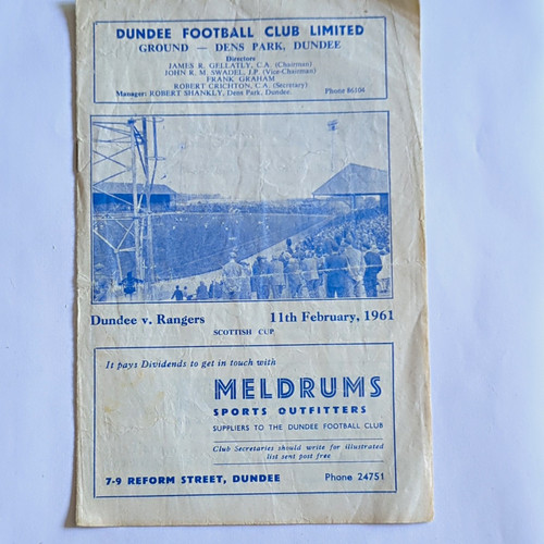 1961 dundee rangers - dundee,