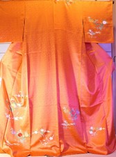 Japanese Houmongi Kimono Silk