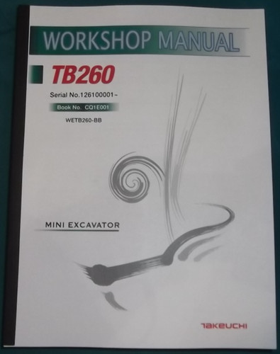 Takeuchi tb260 mini - tb260, excavator