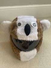 Motorbike Crash Helmet Covers Motorcycle Cover - Light Brown With White Details