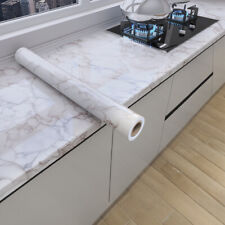 5/10M Marble Effect Vinyl Sticky Back PVC Kitchen Cupboard Worktop Wrap Covering
