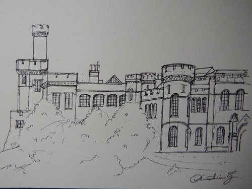 Original hand drawn ink line