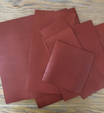 Burnt red smooth - smooth, cowhide