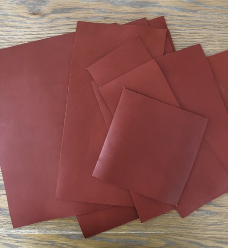 Burnt red smooth - burnt, cowhide