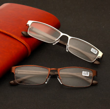 Popular GUNMATEL Reading Glasses Metal Steel Quality Grey Unisex Mens Womens