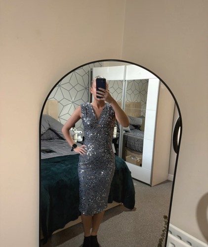 Lipsy london silver - london, sequin