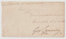 Prime Minister George Canning Autograph