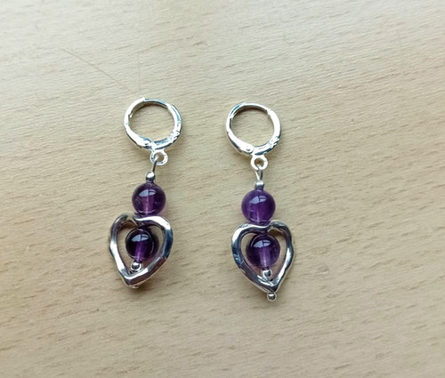 Dainty amethyst love - amethyst,