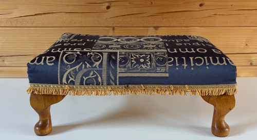 Vintage upholstered wooden - upholstered,