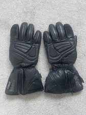 Vintage Mac Adam Motorcycle Gloves Gauntlets Leather Black XXL / 12 Motorbike 