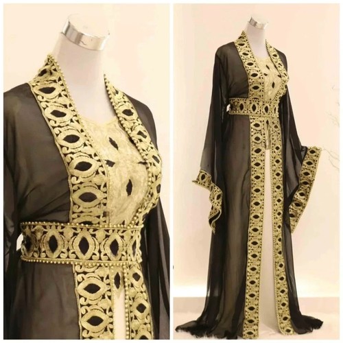 Hand work gown abaya farasha - hand,
