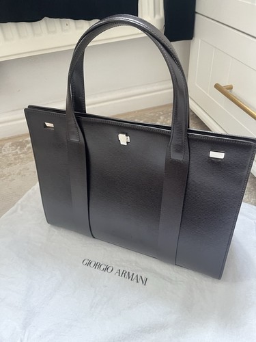 Giorgio armani leather tote - armani,